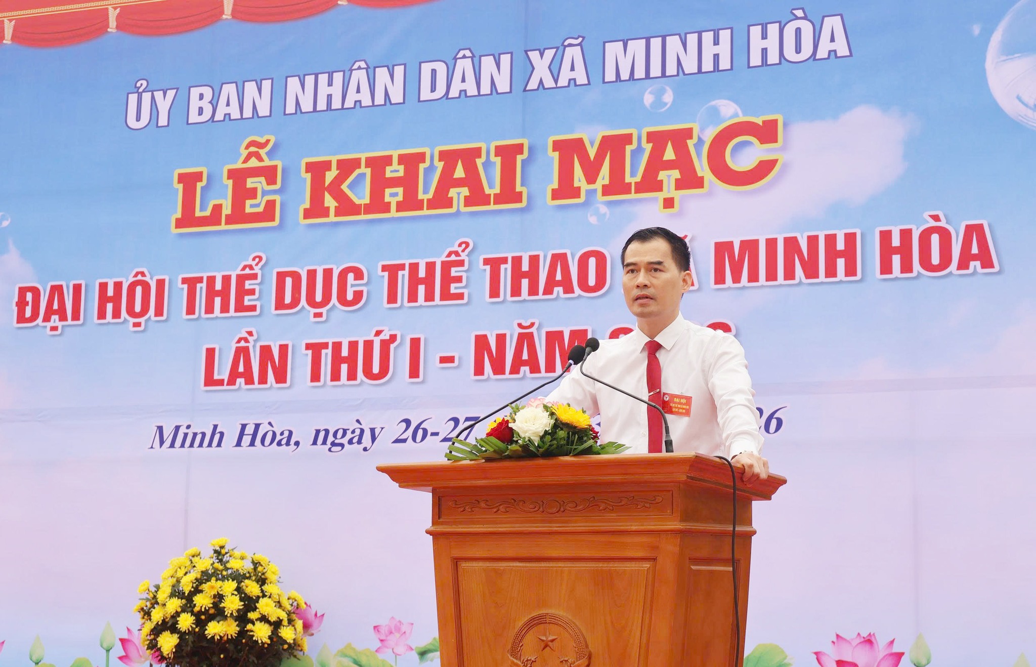 KHAI MẠC ĐẠI HỘI THỂ DỤC THỂ THAO XÃ MINH HÒA LẦN THỨ I, NĂM 2026