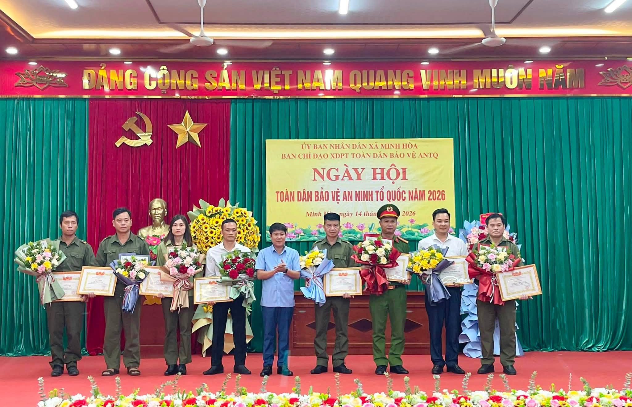 XÃ MINH HÒA TỔ CHỨC NGÀY HỘI TOÀN DÂN BẢO VỆ AN NINH TỔ QUỐC NĂM 2026